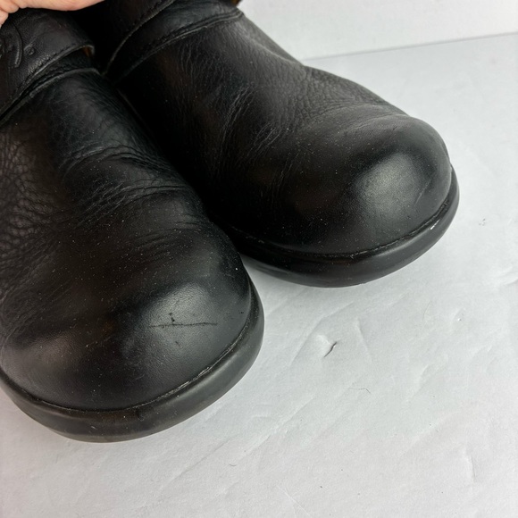 Ariat Black Leather Wedges Mules - Picture 4 of 7